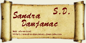 Sandra Damjanac vizit kartica